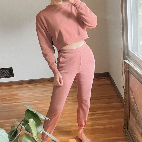 Girlfriend Collective Sweatshirt Set Size XS - Picture 1 of 10